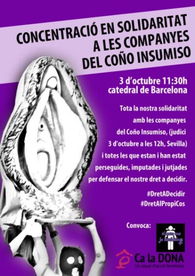 3/10::. Concentració en solidaritat amb les companyes del Coño Insumiso